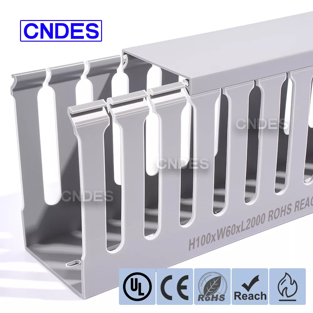 전기 패널용 100×60 PVC 덕트