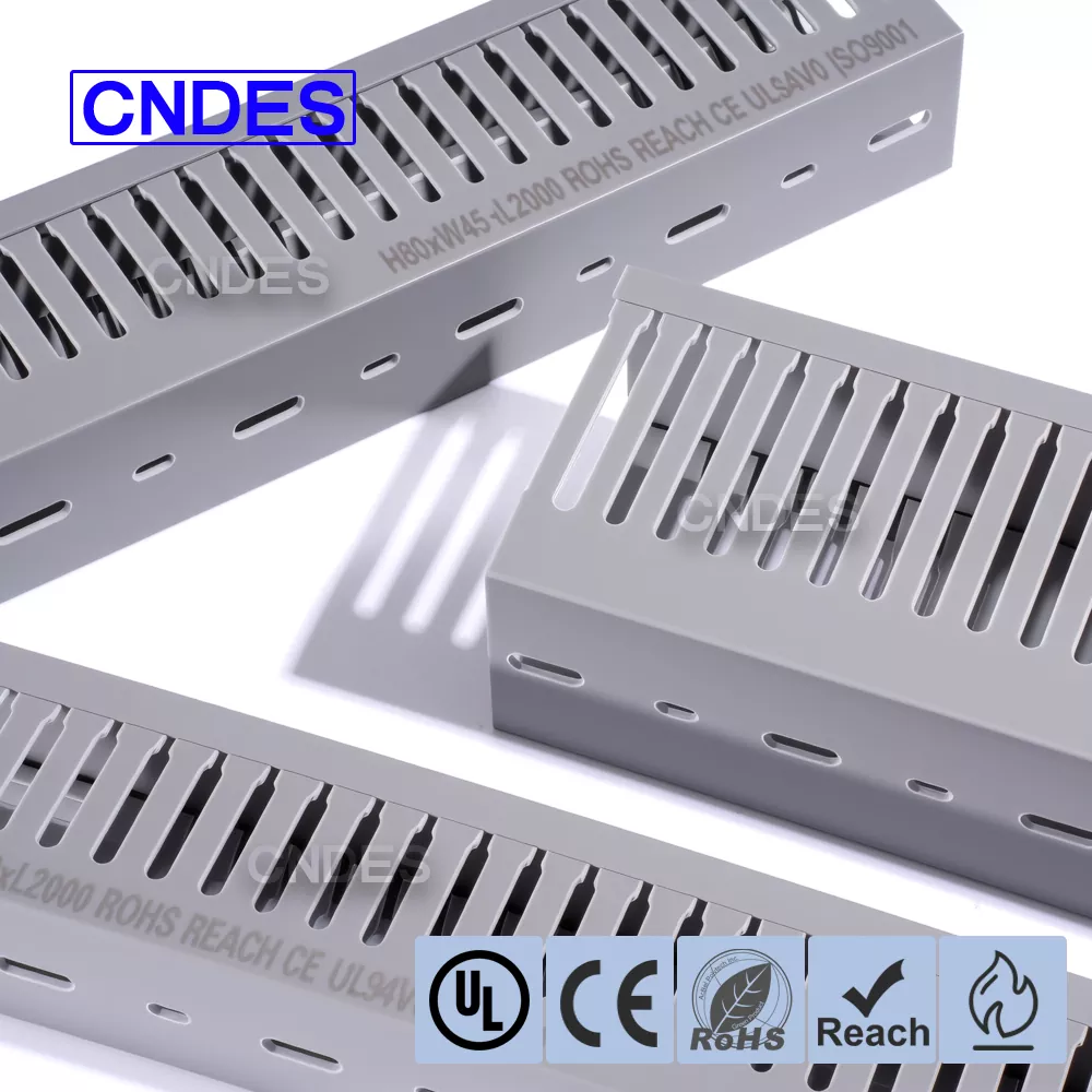 PVC 좁은 슬롯 케이블 배선 덕트